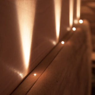 Cariitti glass fiber lighting set for sauna bench