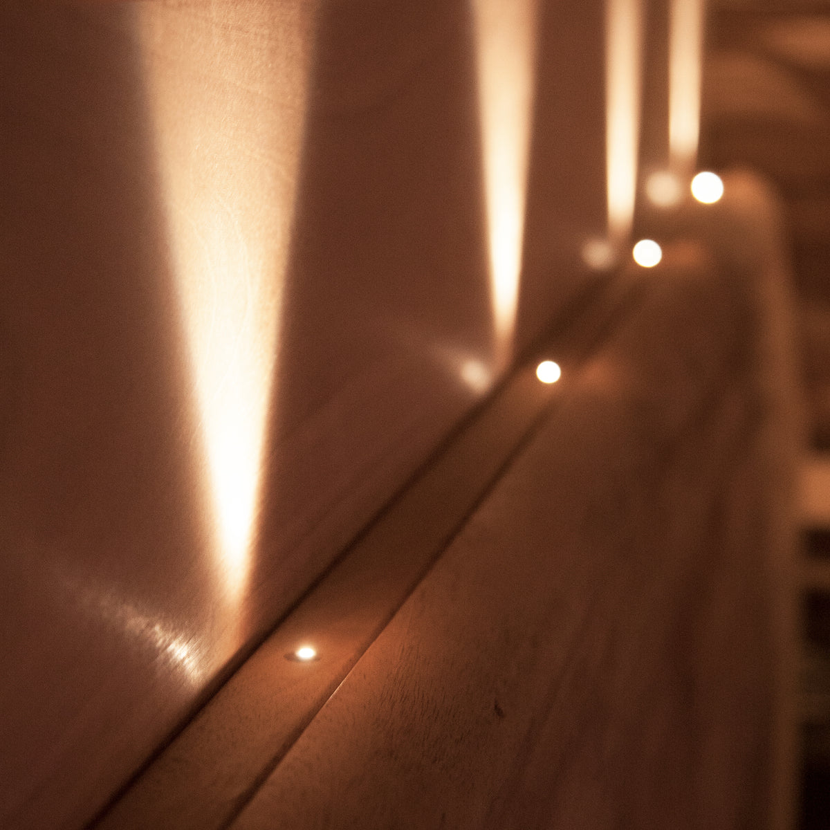 Cariitti glass fiber lighting set for sauna bench 