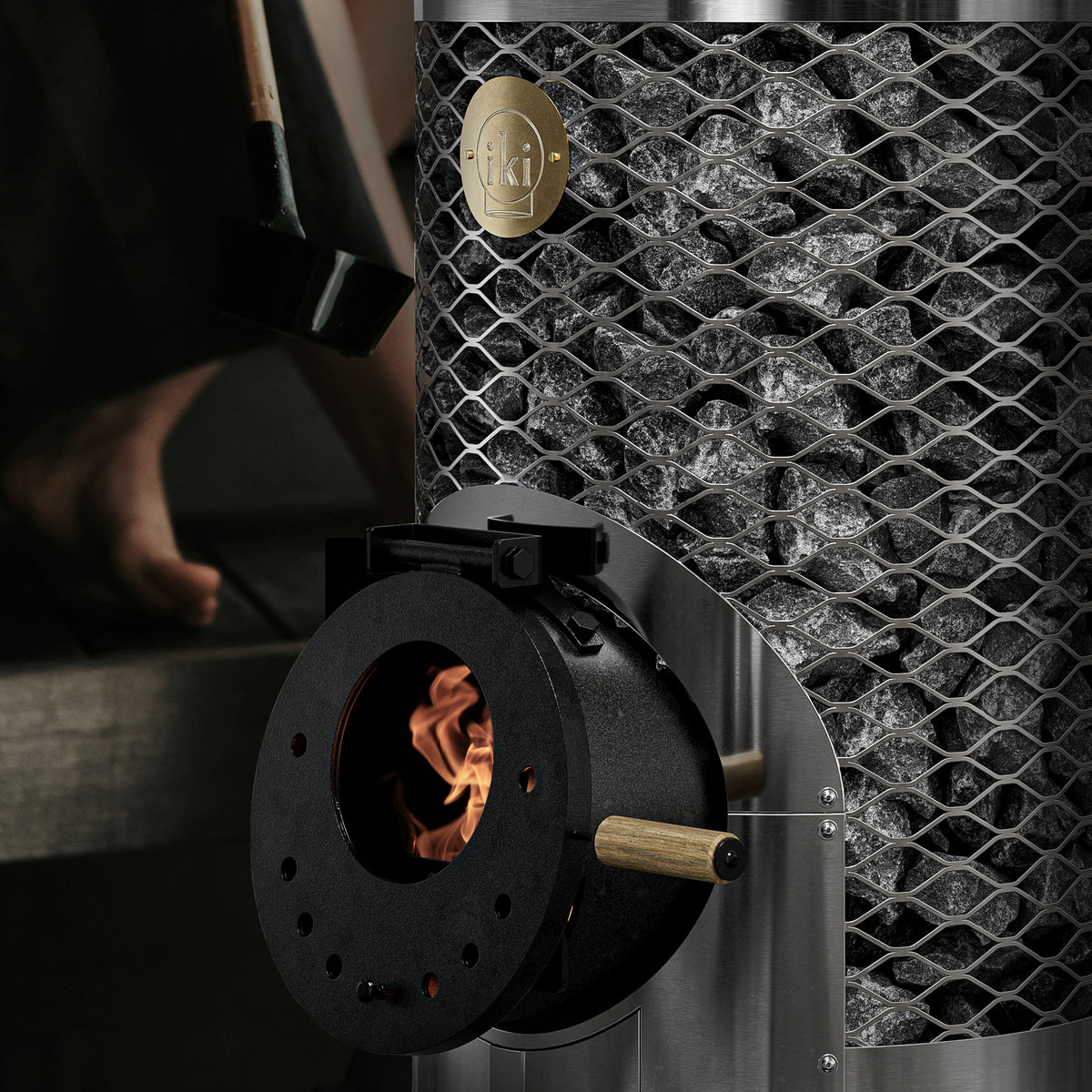 IKI Loyly Jr wood-burning sauna heater