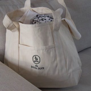 The Sauna Tote large canvas bag