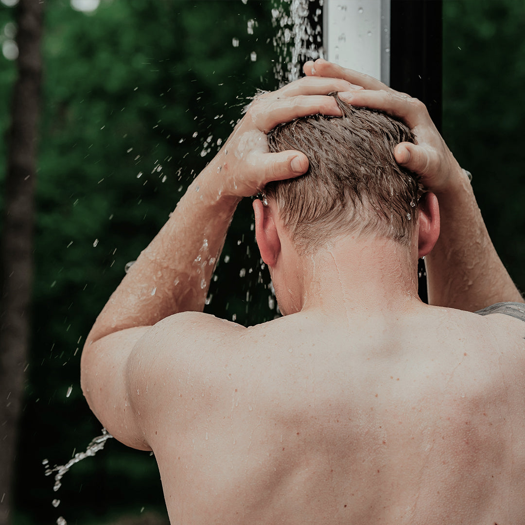 Cooling down after sauna