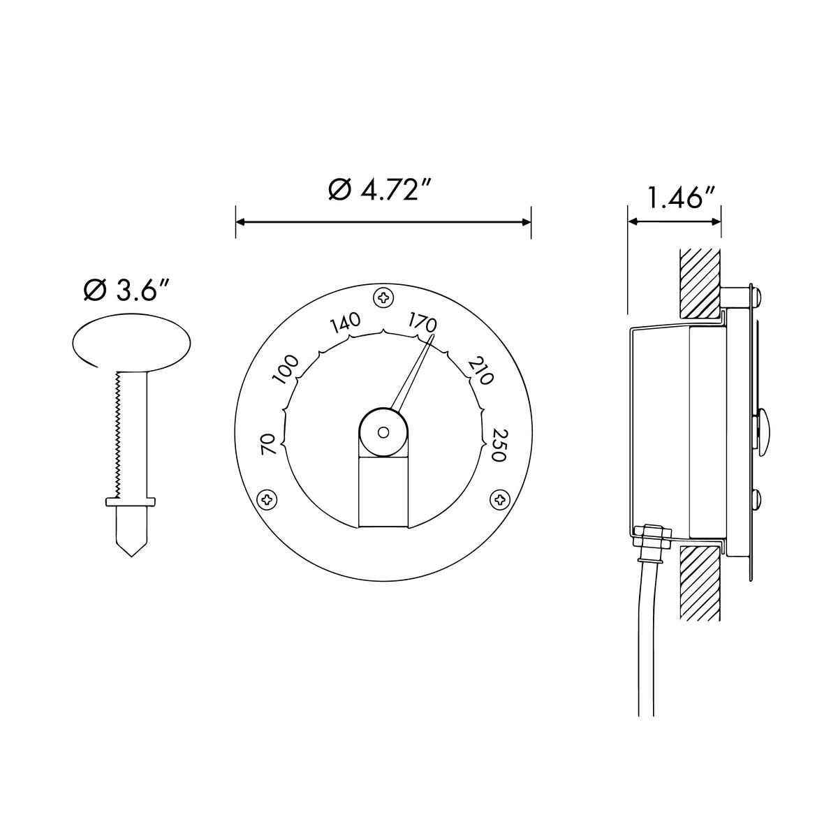 Cariitti Illuminated Thermometer insallation