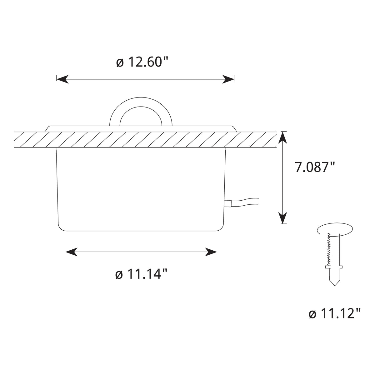 Illuminated water bowl dimensions