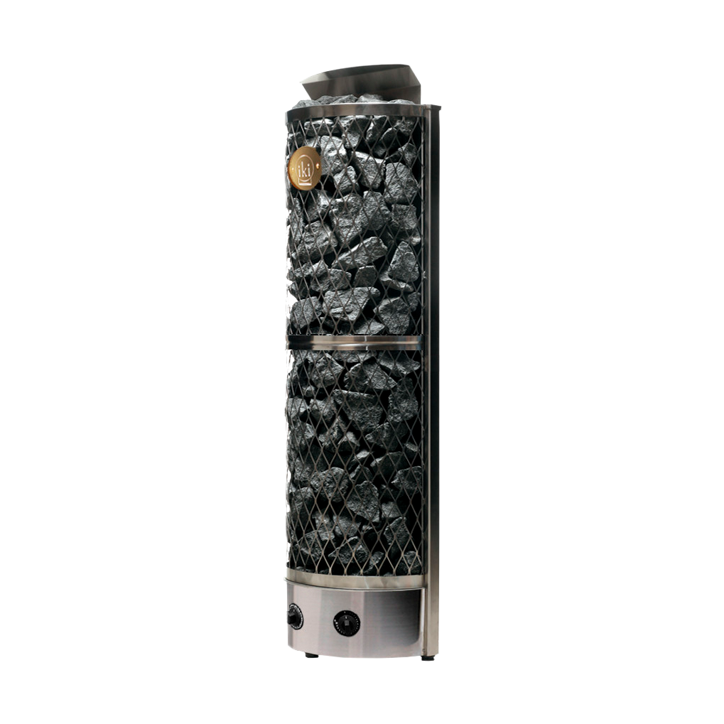 IKI Wall 9 kW electric sauna heater with built-in controls