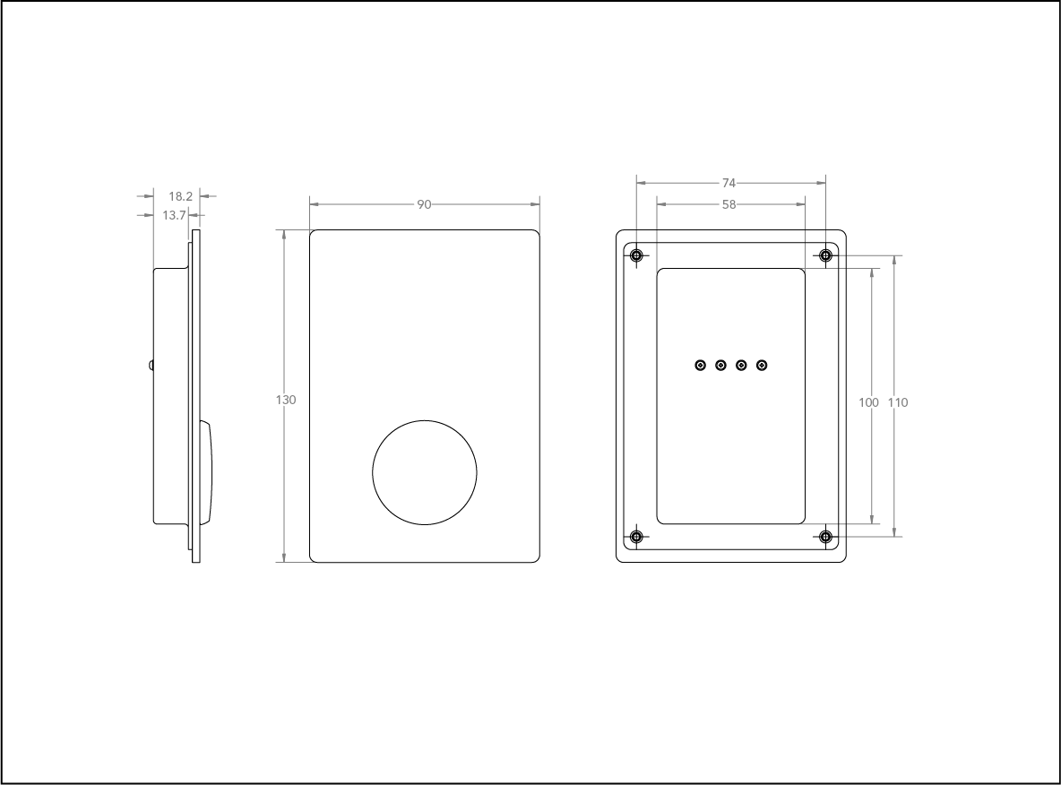 UKU Wi-Fi Control Unit, Glass Black